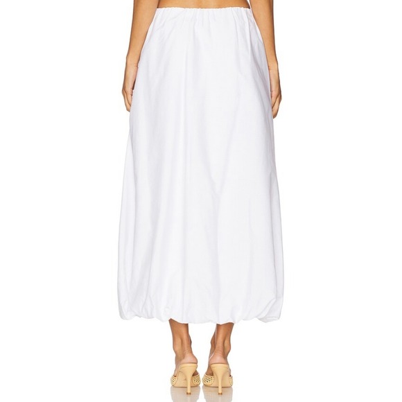 ENZA COSTA Poplin Bubble Skirt Women Small Lavender Maxi Quiet Luxury Resort NEW - Picture 5 of 16